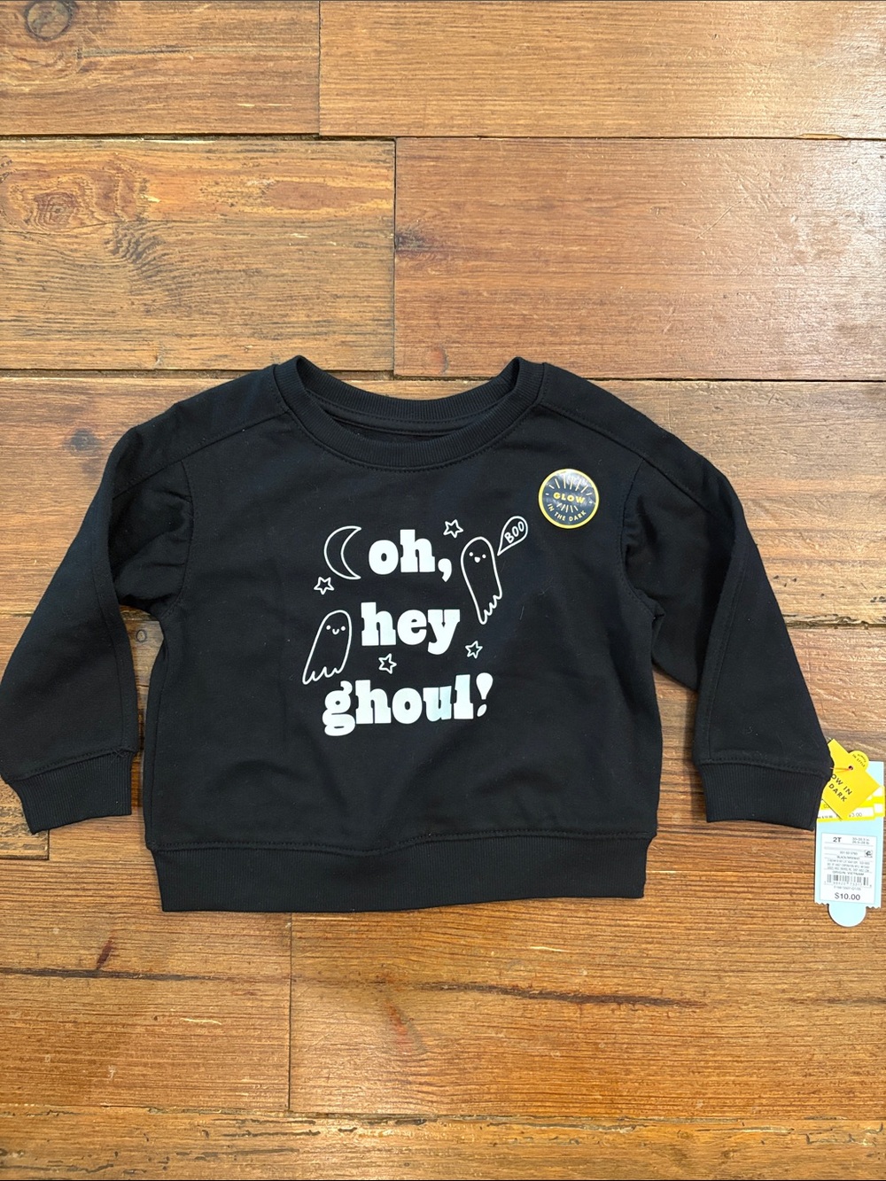 Cat & Jack Black Kids 'Oh, Hey Ghoul!' Sweatshirt